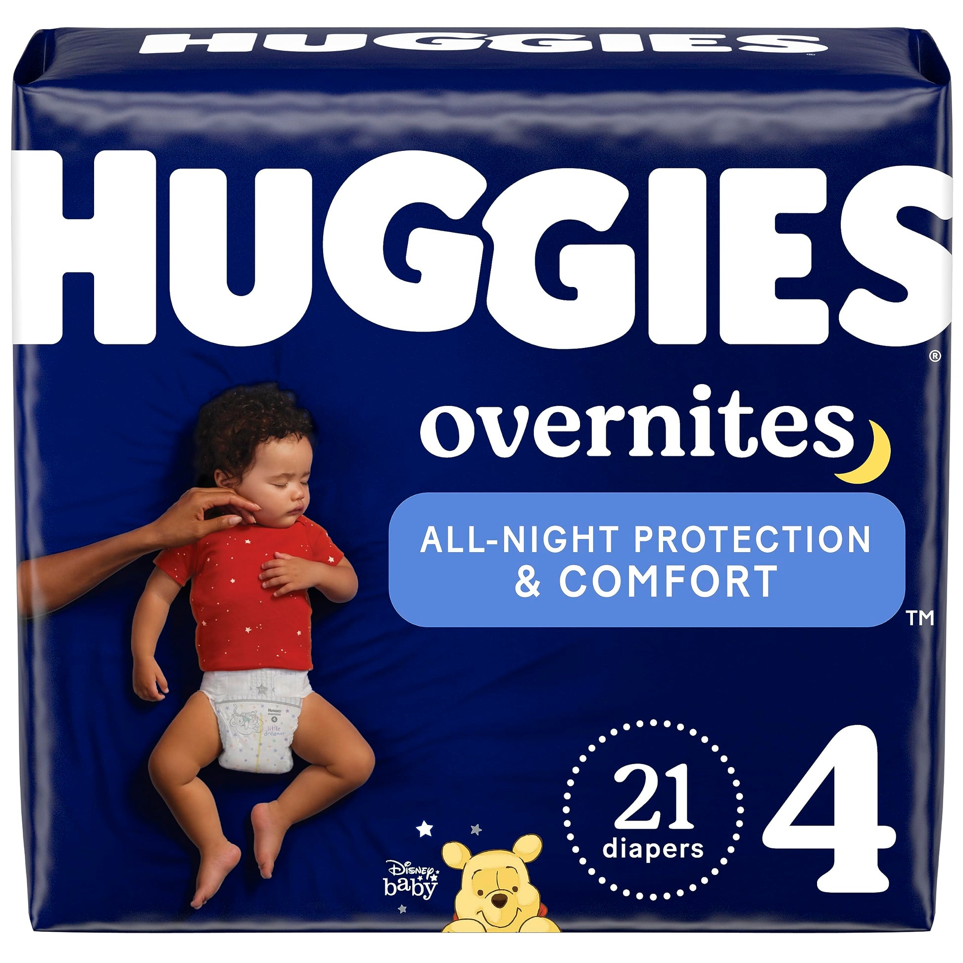 Nighttime Baby Diapers Size 4, 21 Ct, Huggies Overnites