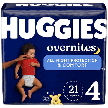 Nighttime Baby Diapers Size 4, 21 Ct, Huggies Overnites