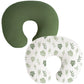 Coreeky Muslin Nursing Pillow Covers, 2 Pack, Soft & Adorable Slipcovers with Zipper Closure, 100% Cotton Covers for Breastfeedi