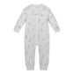 Owlivia Organic Cotton Baby Boy Girl Zip Up Sleep N Play, Footless, Long Sleeve(6-12 Months, Gray Rabbit)