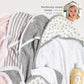 Burt'S Bees Baby - Hooded Towels, Absorbent Knit Terry, Super Soft Single Ply, 100% Organic Cotton