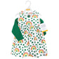 Hudson Baby Baby Girls Hudson Infant Girl Cotton And Cardigan Set, St Patricks Rainbow, 4 Toddler Casual Dress, St Patricks Rain