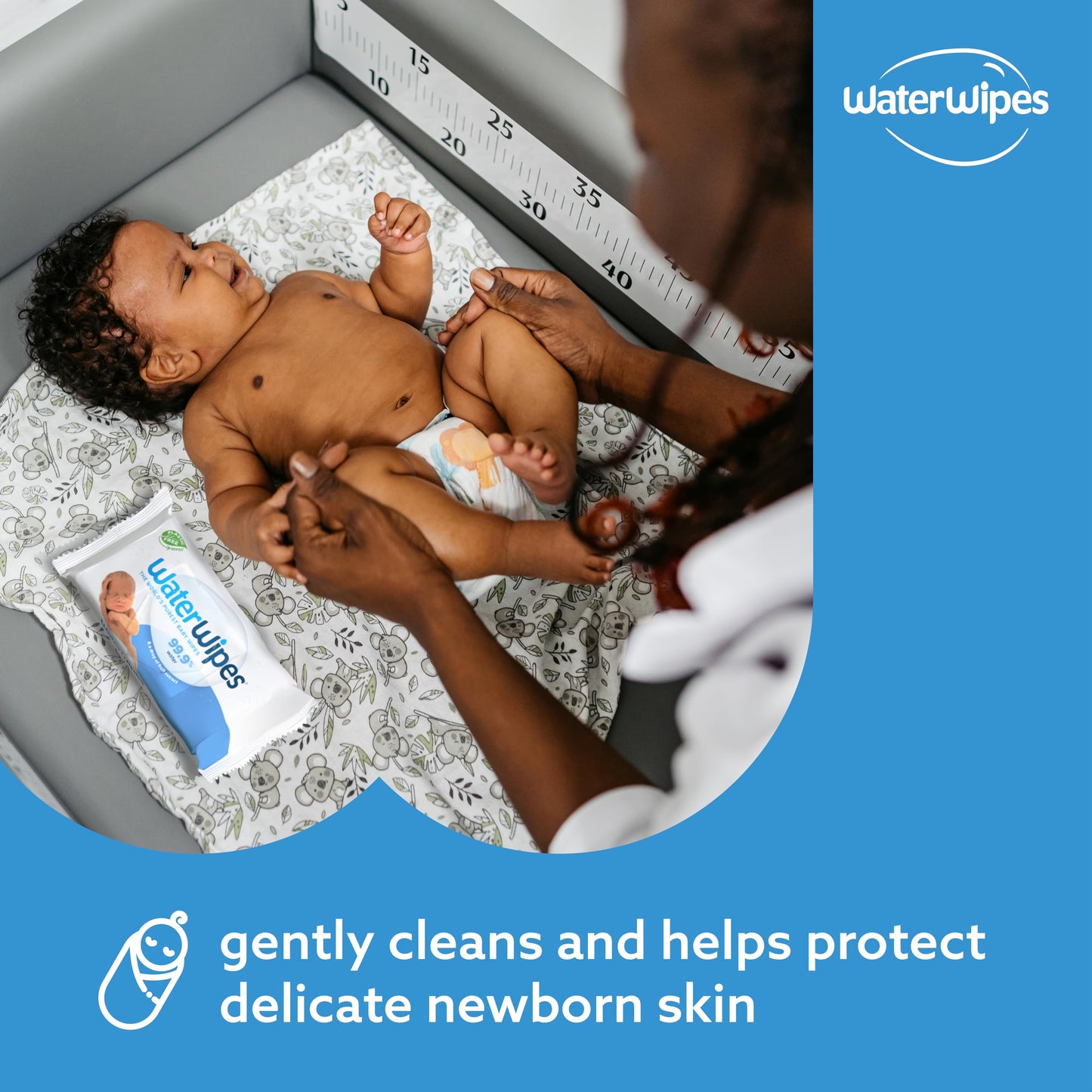 Waterwipes Plastic-Free Original Baby Wipes, 99.9% Water Based Wipes, Unscented & Hypoallergenic For Sensitive Skin, 240 Count (
