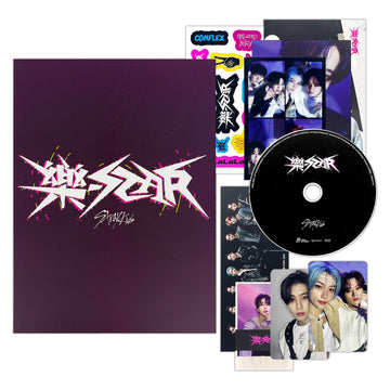 Stray Kids - -Rock-STAR (LIMITED STAR Ver.) Photobook + CD-R + Photocard + Panorama Mini Poster + Unit Photocard + Sticker + Min