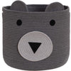 Vk Vkliving Cotton Rope Bear Animal Basket Foldable Large Woven Storage Basket Baby Nursery Cute Laundry Hamper For Toys,Blanket