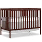 Dream On Me Synergy 5-In-1 Convertible Crib In Espresso, JPMA & Greenguard Gold Certified, Constructed out of solid New Zealand 