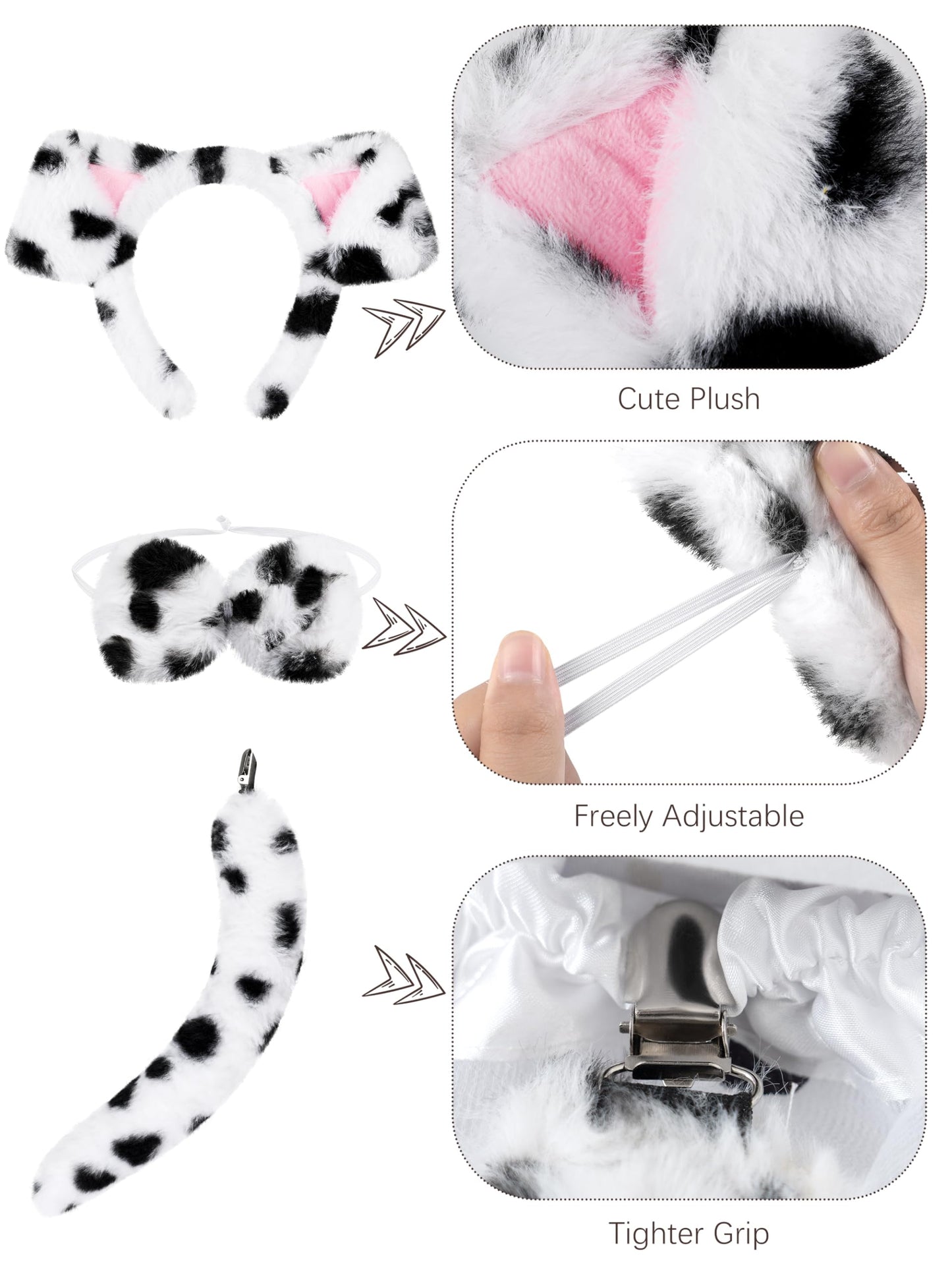 Fancyfun 100 Days Of School Dalmatians Costume Kids, Girl Cotton Costume Dalmatians Dog Outfit Set T-Shirt Tutu Leggings