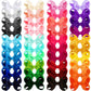 Oaoleer 40 Colors 3 Inch Hair Bows Clips Grosgrain Ribbon Bows Hair Alligator Clips Hair Barrettes Hair Accessories For Girls To