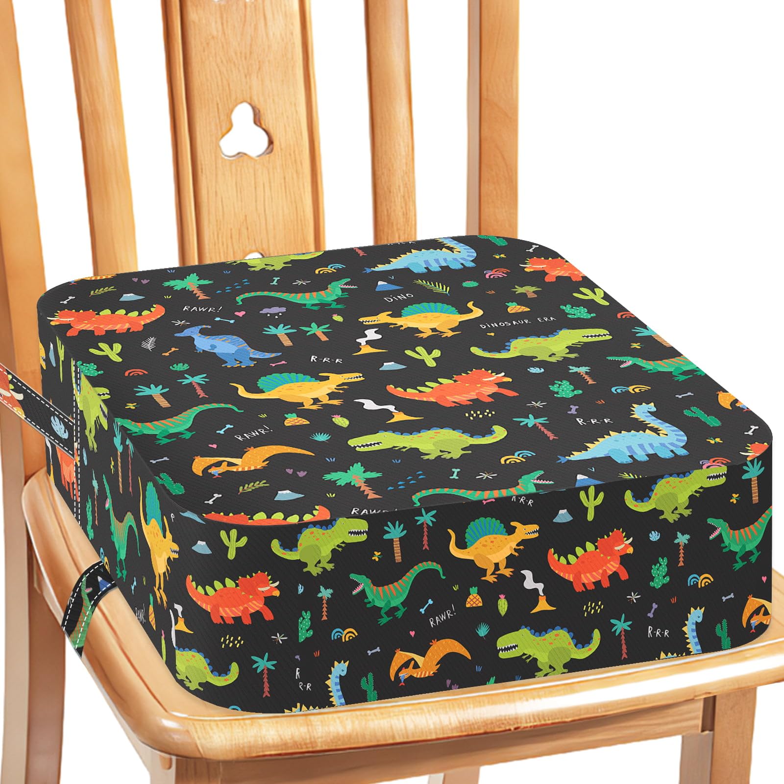 Booster Seat for Kitchen Chair - Toddler Non-Slip Portable Height Increasing Strong Support Seat Cushion Comfortable Detachable 