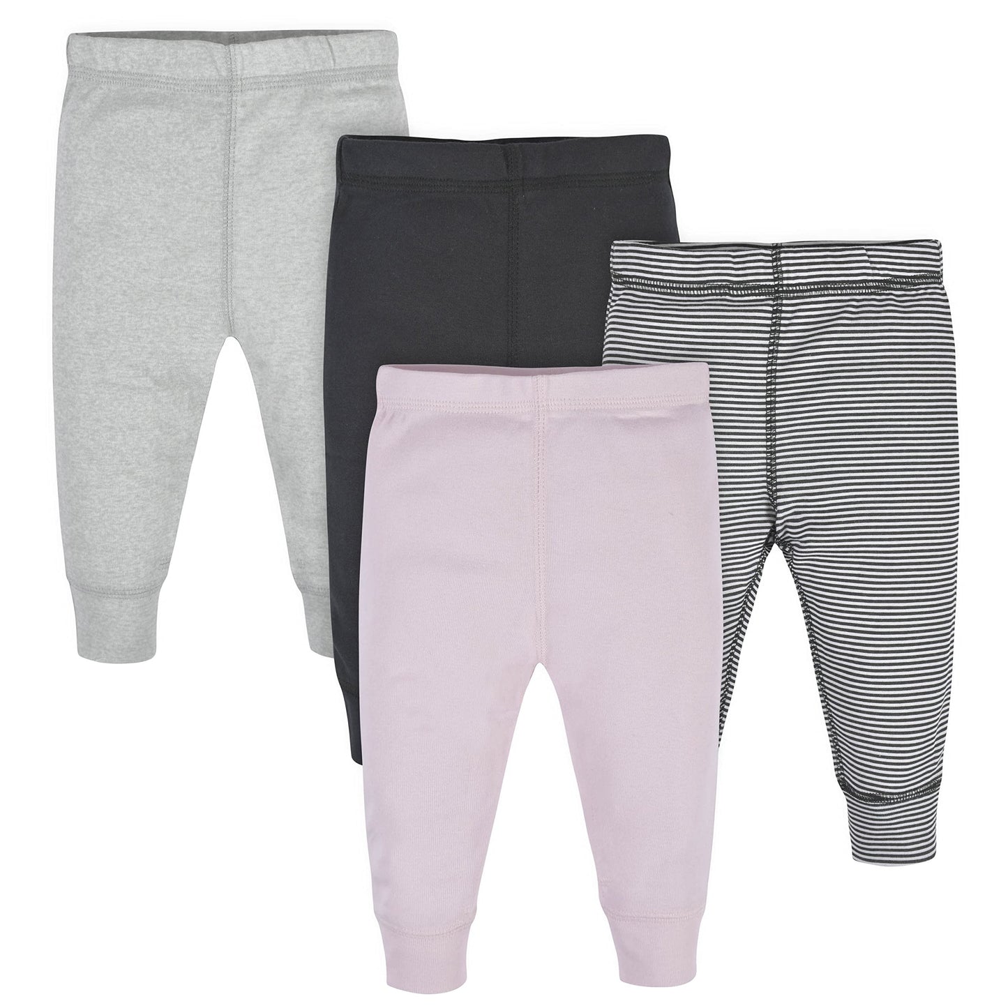Gerber Baby Girls Toddler Multi-Pack Premium Pants Leggings Pink Stripe 0-3 Months