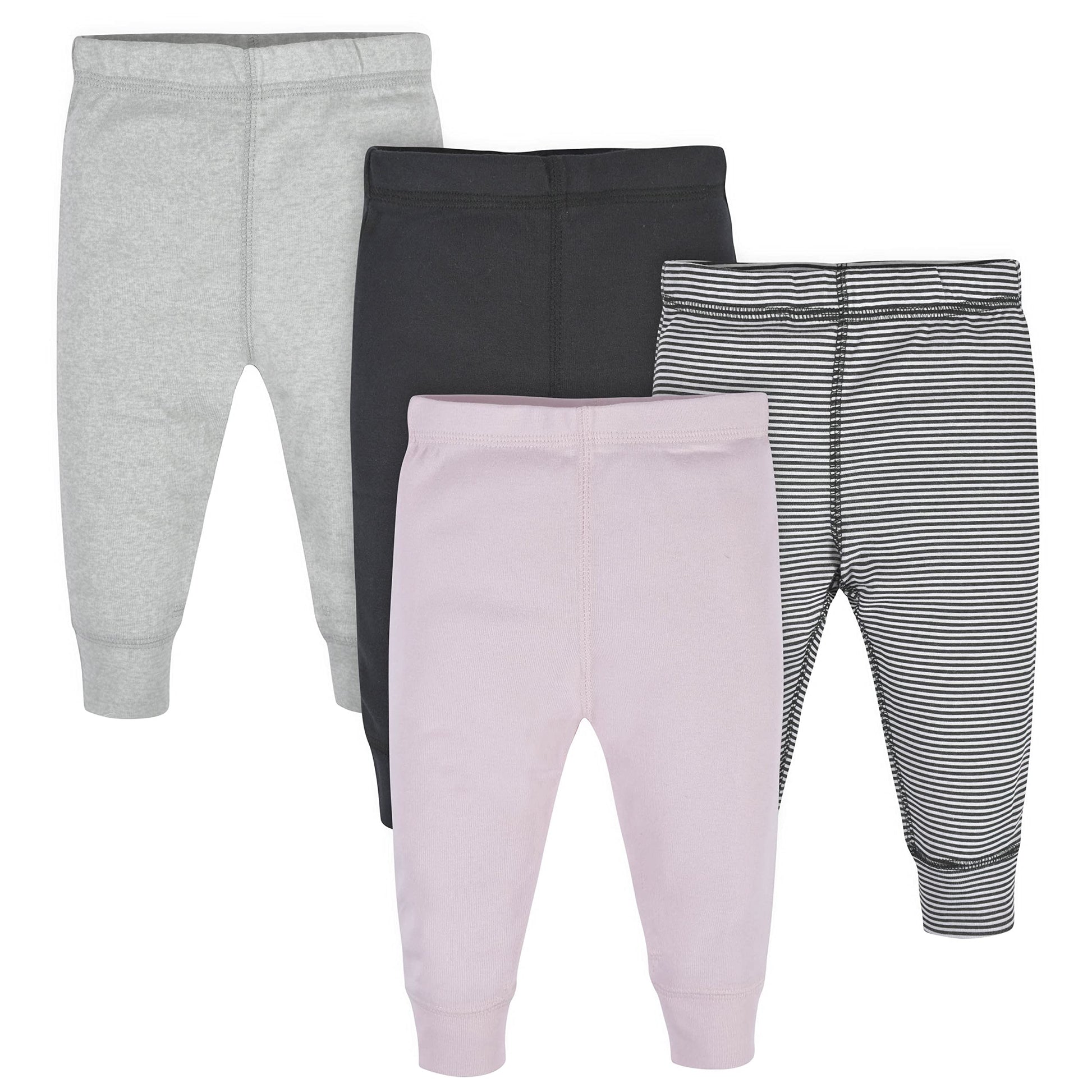 Gerber Baby Girls Toddler Multi-Pack Premium Pants Leggings Pink Stripe 0-3 Months