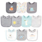 Hudson Baby Unisex Baby Cotton Bibs, Best Friends, One Size