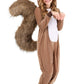 Kids Scampering Squirrel Halloween Costume | Fuzzy Animal Hooded Jumpsuit with Attached Tail | Animal Outfit for Boys & Girls Sm