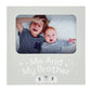 Kate & Milo Me and My Brother Picture Frame, Baby Sibling Keepsake Photo Display, Big Brother or Sister Gift, Elephants, 4    x 
