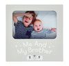 Kate & Milo Me and My Brother Picture Frame, Baby Sibling Keepsake Photo Display, Big Brother or Sister Gift, Elephants, 4    x 
