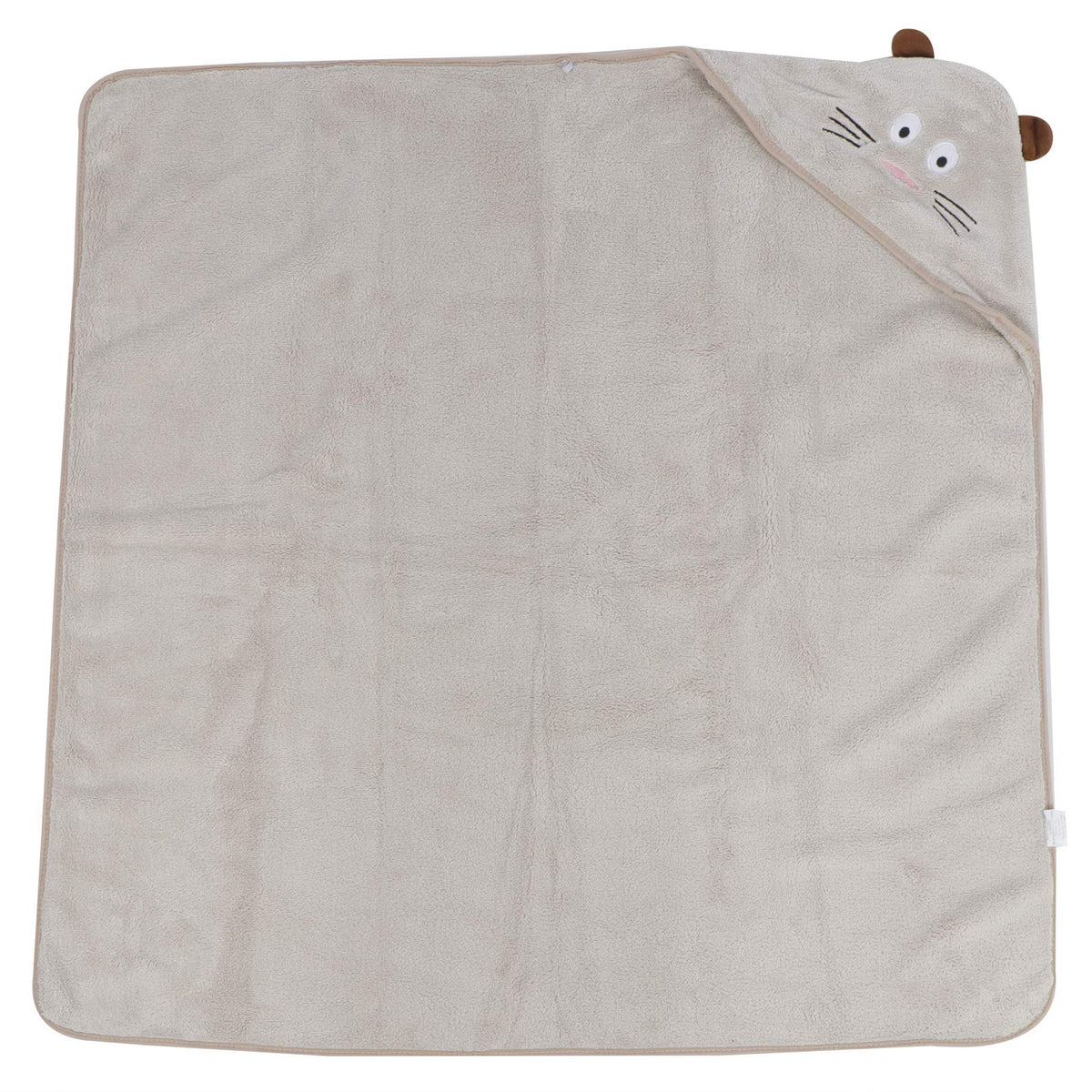 Cute Kids Bath Towel, Coral Fleece Baby Bath Washcloths, Soft for Dry The Water Shower Baby Kids(Brown Kitten)