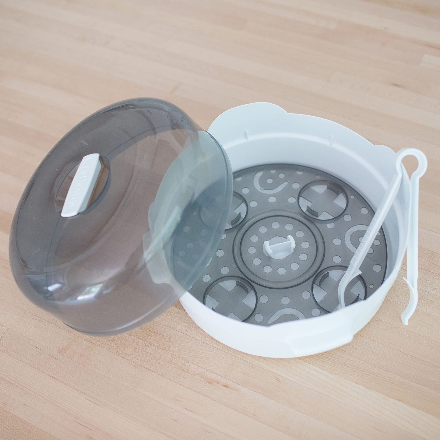 Dr. Browns Microwave Steam Sterilizer for Baby Bottles, Nipples, Bottle Parts, Pacifiers, Teethers and Breast Pump Parts