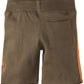 Burt'S Bees Baby Baby Boys' Racing Stripe Shorts (Baby) - Olive Sprig - 3-6 Months