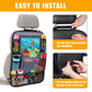 ULEEKA Car Backseat Organizer with 11 Table Holder, 10 Storage Pockets Seat Back Protectors Kick Mats for Kids Toddlers, Travel