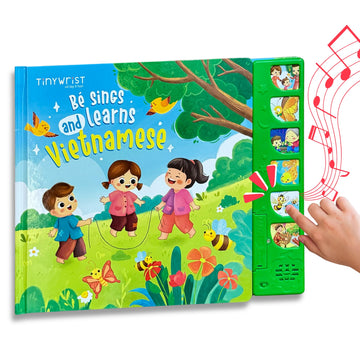 TINYWRIST AUDIOBOOKS - B   Sings and Learns Vietnamese - Interactive Bilingual Music Book for Babies, Toddlers & Kids | Vietname