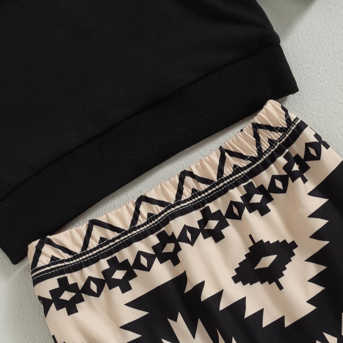 Ciycuit 3Pcs Baby Girl Western Outfits Cowgirl Sweatshirt + Pants + Headband 0 6 12 18 24 Months Boho Clothes 0-6 Months