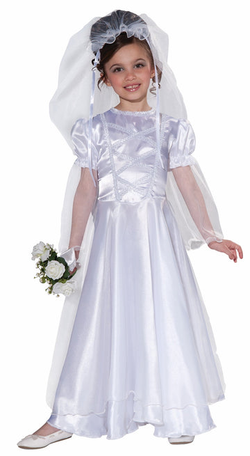 Rubie'S Girl'S Forum Little Bride Wedding Belle Costume Dress And Veil, Large