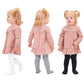 Stelle Toddler Girls Tights Baby Seamless Knit Thick Cotton Leggings Pantyhose(Infants/Kids/Childern)(Black+White+Grey,Xs)
