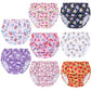 Smulpooti 8 Packs Reusable Plastic Underwear Covers For Potty Training And Waterproof Diaper Cover For Rubber Pants Girls 4T