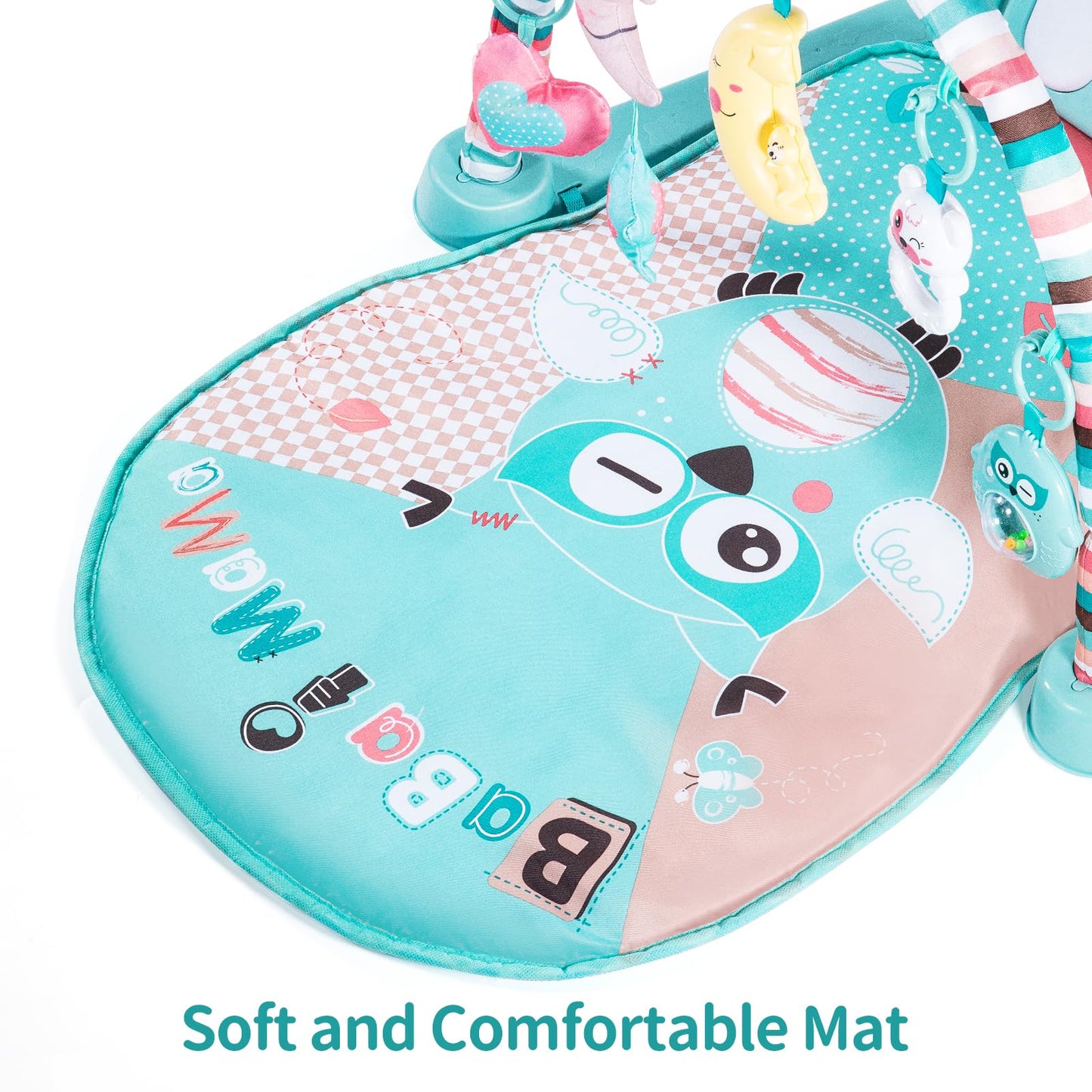 Temi Baby Gym Toys & Activity Play Mat, Kick And Play Piano Gym Center With Music And Lights, Electronic Learning Toys For Infan