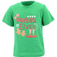 Unique Baby Boys Raised By Elves Short Sleeve Kids Christmas Shirt Clothes (12Y, Green)