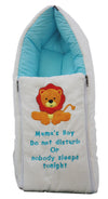 Amardeep Blue Color Baby Quilt/Sleeping Bag Cum Baby Carry Bag 64 * 41 Cms