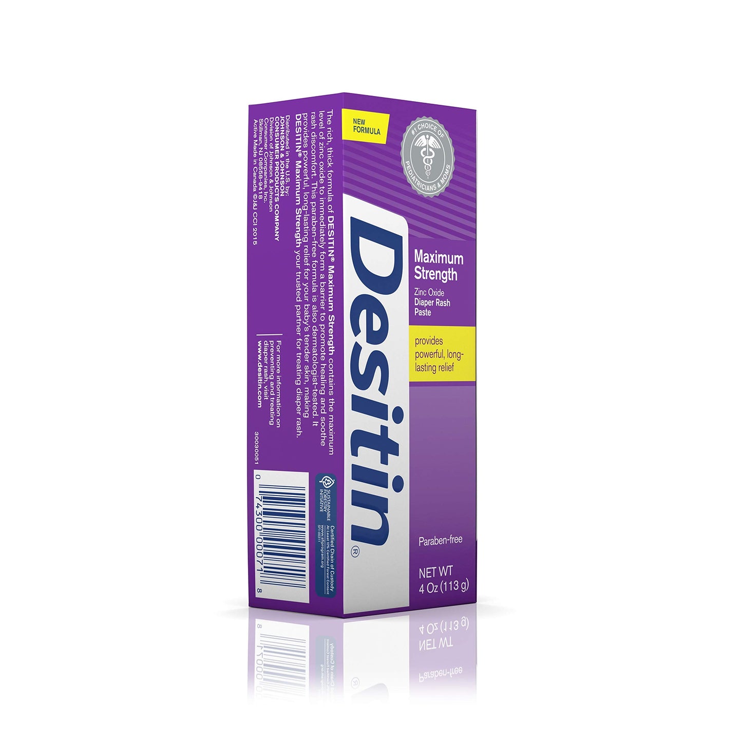 Desitin Maximum Strength Baby Diaper Rash Cream For Relief & Prevention With 40% Zinc Oxide, Original, 4 Oz