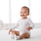 Gerber Baby 2-Pack Long-Sleeve Side-Snap Mitten-Cuff Shirt, White, 0-3 Months