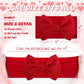 Valentines Baby Bow Headbands For Girls Waffle Tied Bow Hairbands Handmade Cute Red Love Heart Head Wraps Hair Accessories For I