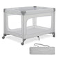 Dream On Me EZGo Portable Playard in Grey, Compact Easy to Fold and Travel Baby Playard, Breathable Mesh Sides, Carry Bag Includ