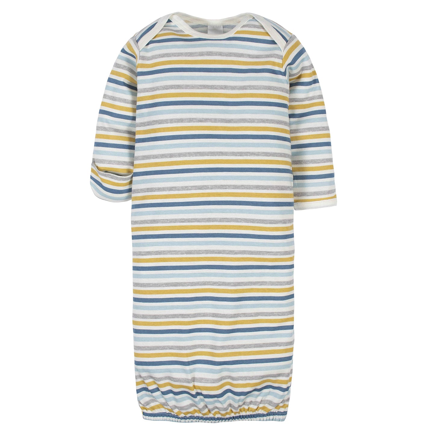 Gerber Unisex Baby Boy And Girls 4-Pack Sleeper Gown Dinosaur Blue 0-6 Months