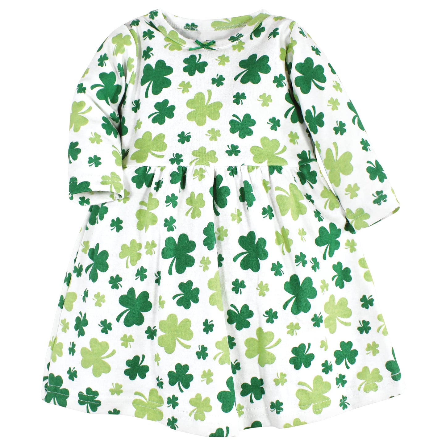 Hudson Baby Girls' Cotton Dresses, Shamrocks, 9-12 Months