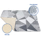 TANOSHII Baby Play Mat for 79 x59  Playpen, Machine Washable Kids Mat, Cotton,Foldable Crawling Mat for Floor,One-Piece Crawling