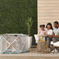 Regalo My Portable Play Yard Indoor And Outdoor, Washable, White/Gray/Teal, 6-Panel