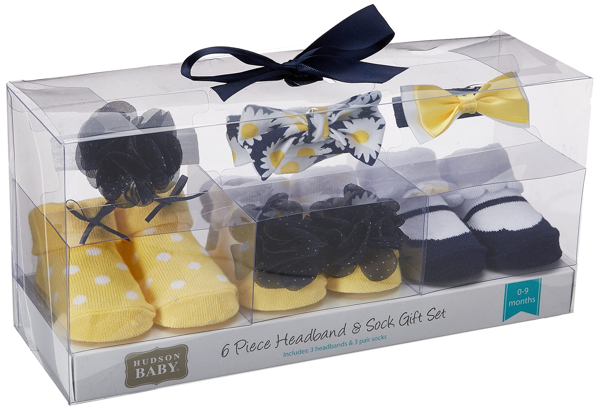 Hudson Baby Unisex Baby Headband And Socks Gift Set, Daisy, One Size