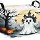 BOOHIT Large Halloween Themed Candy Gift Boo Basket for Kids Baby Personalized Adults Storage Bin Fall Decor(Terror Spooky Pumpk