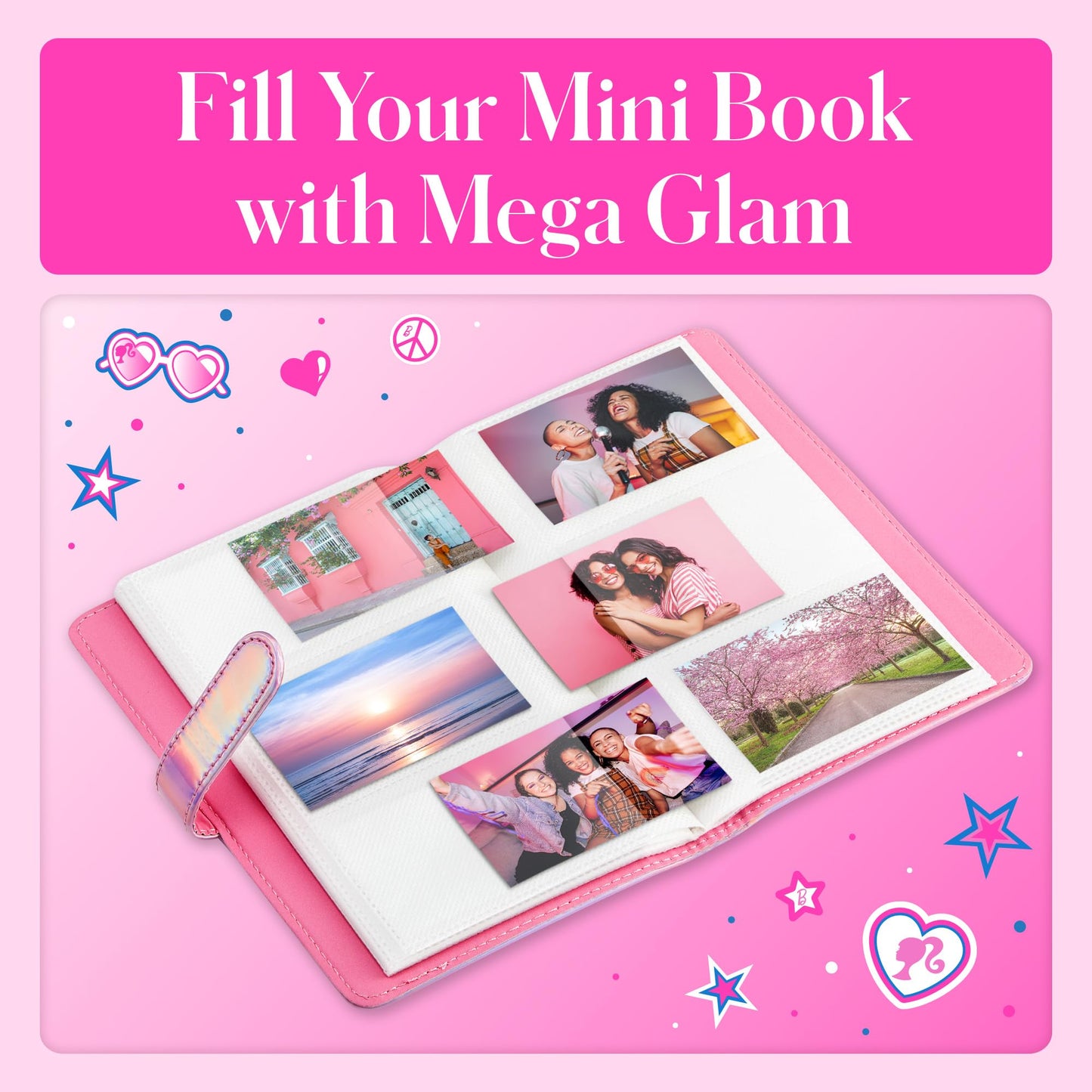 Kodak X Barbie 96-Pocket Photo Album For Barbie Instant 2X3    Zink Zero Ink Photo Paper