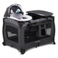 Pamo Babe Deluxe Nursery Center, Foldable Playard For Baby & Toddler, Bassinet, Mattress, Changing Table For Newborn(Black)