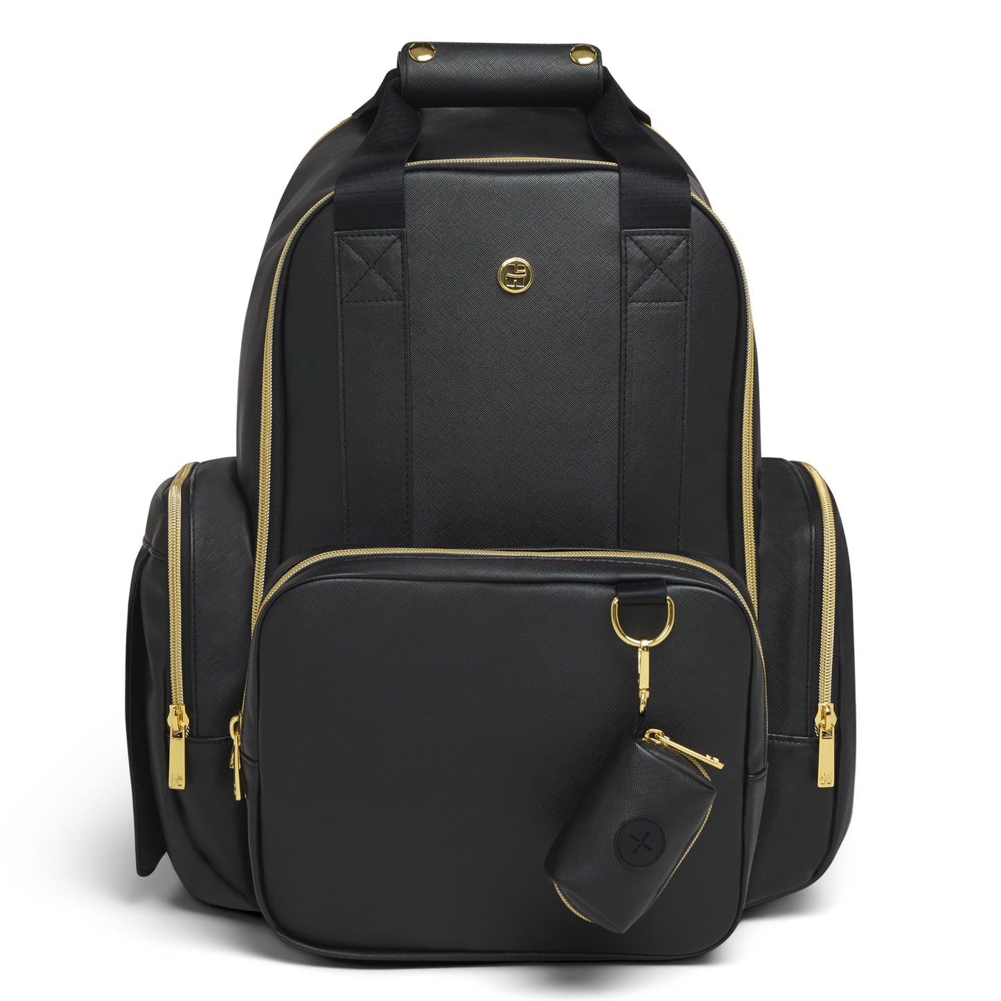 Huggies Sunshine Pack Diaper Backpack, Black Leather, One Size
