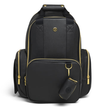 Huggies Sunshine Pack Diaper Backpack, Black Leather, One Size