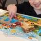 Klean Kids Animals On-The-Go Disposable Placemats For Toddlers And Baby (40 Pack) - Fun Disposable Table Mats For Kids That Keep