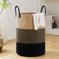 Fionas magic 58L Large Woven Laundry Hamper, Tall Cotton Rope Laundry Basket, Boho Storage Basket for Blankets, Toys and Clothe