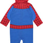 Avengers Spider-Man Toddler Boys Zip Up Cosplay Coverall 4T