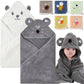 Befacl 2 Pack Baby Towels With Hood And 5 Baby Washcloths, For Newborn Unisex, 31.5X31.5 In Ultra Absorbent Soft Hooded Bath Tow