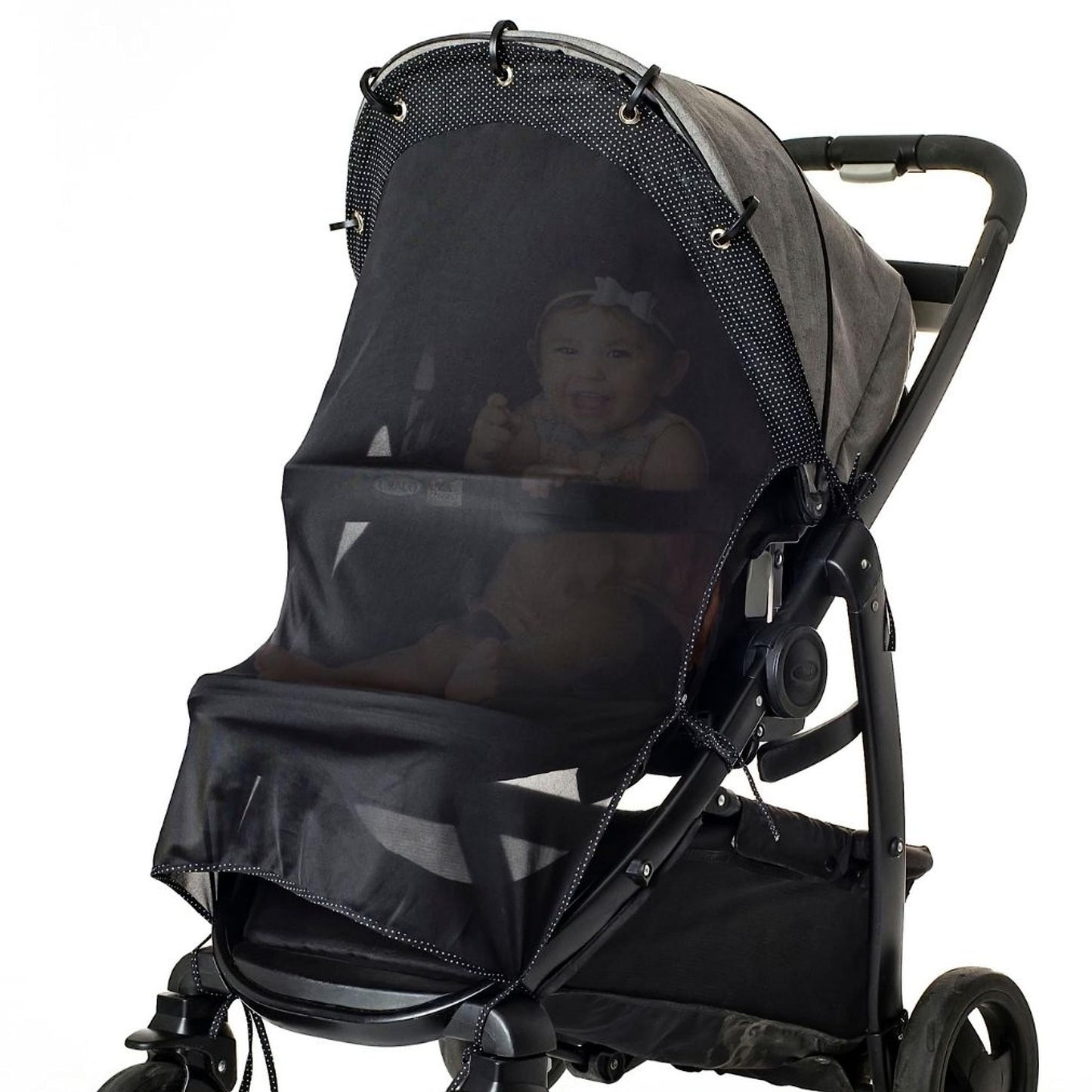 Stroller Sun Shade (Xl Original) - Universal Adjustable Spf 30+ Sunshade With See Through, Strollers Canopy Stroller Shade Exten